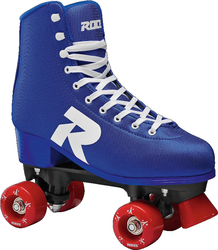 Blue Quad Roller Skate PNG image