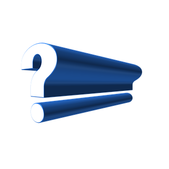 Blue Question Mark Graphic PNG image