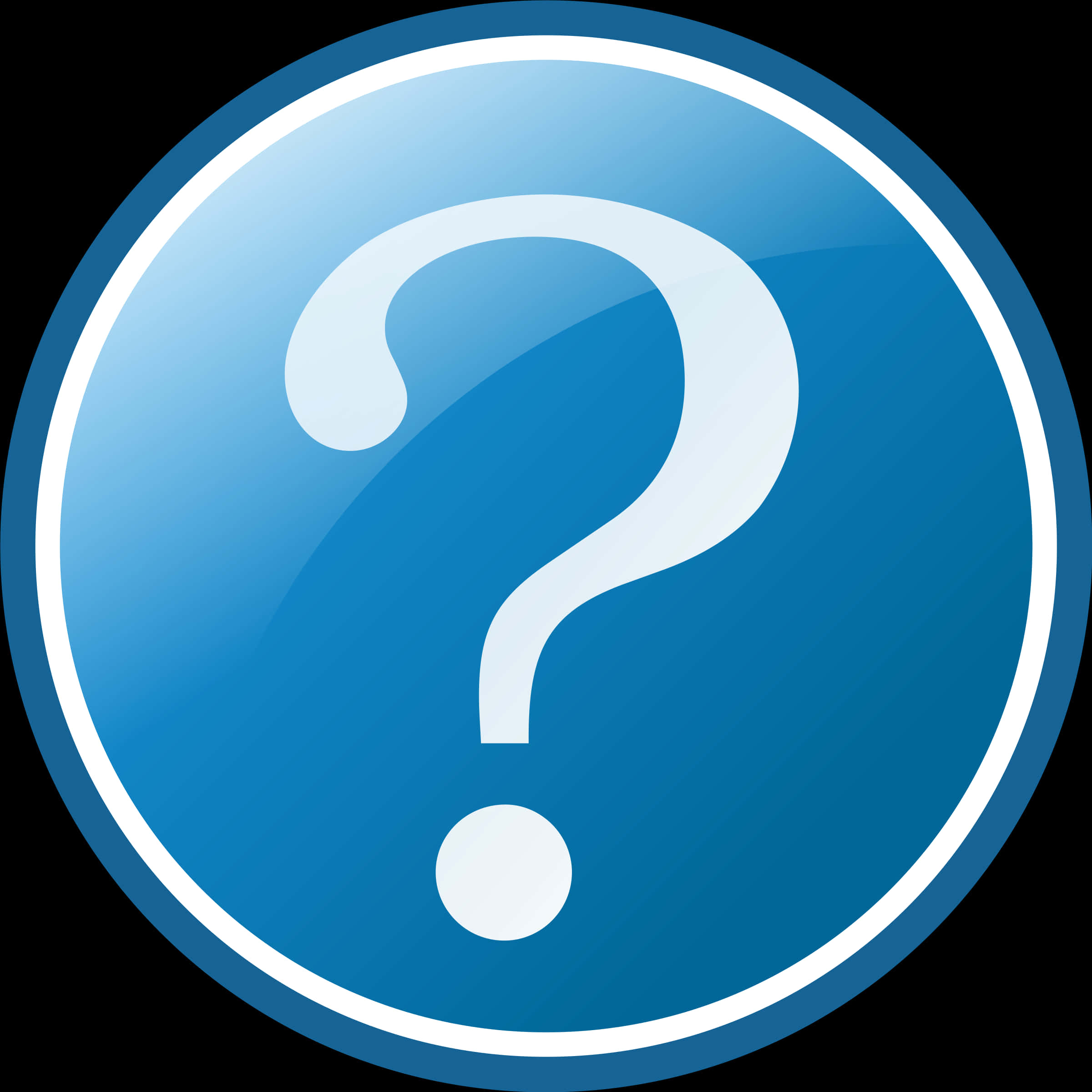 Blue Question Mark Icon PNG image