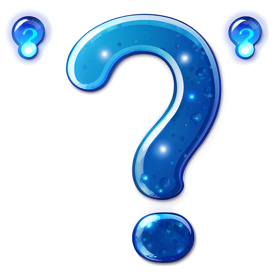 Blue Question Mark Transparent Png 05262024 PNG image