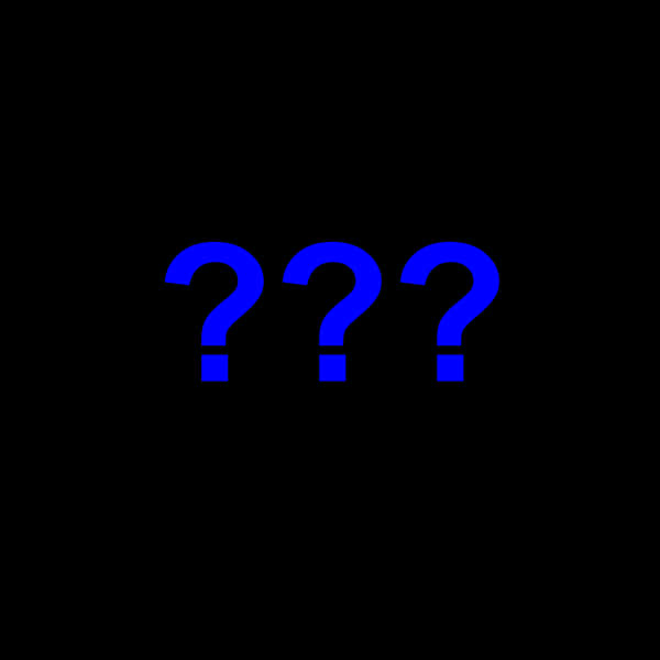 Blue Question Marks Black Background PNG image