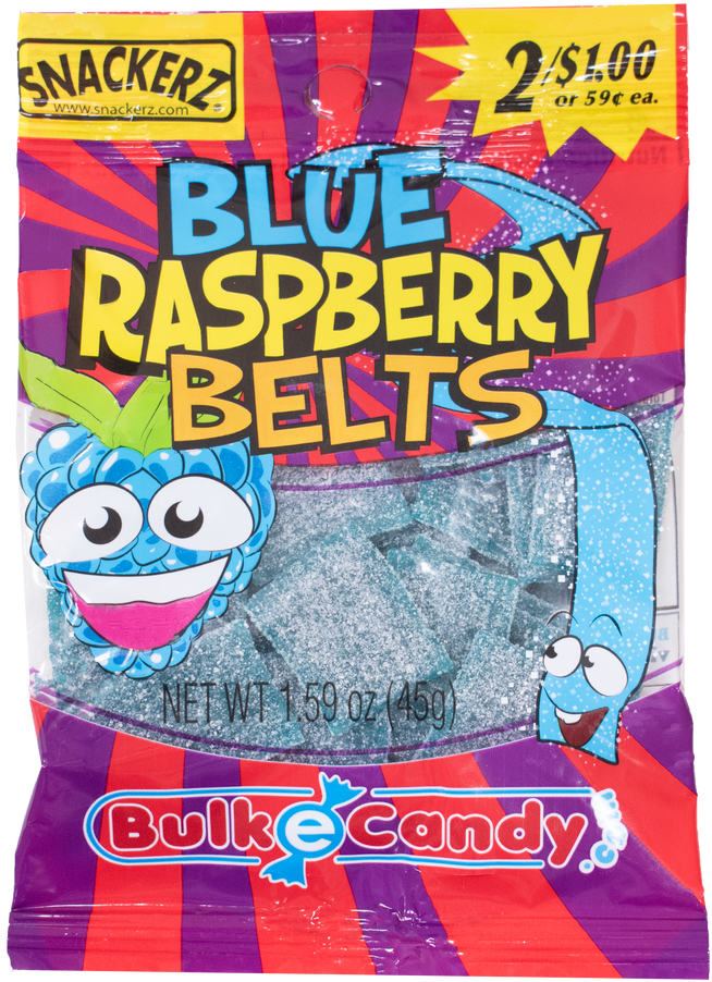 Blue Raspberry Belts Candy Package PNG image