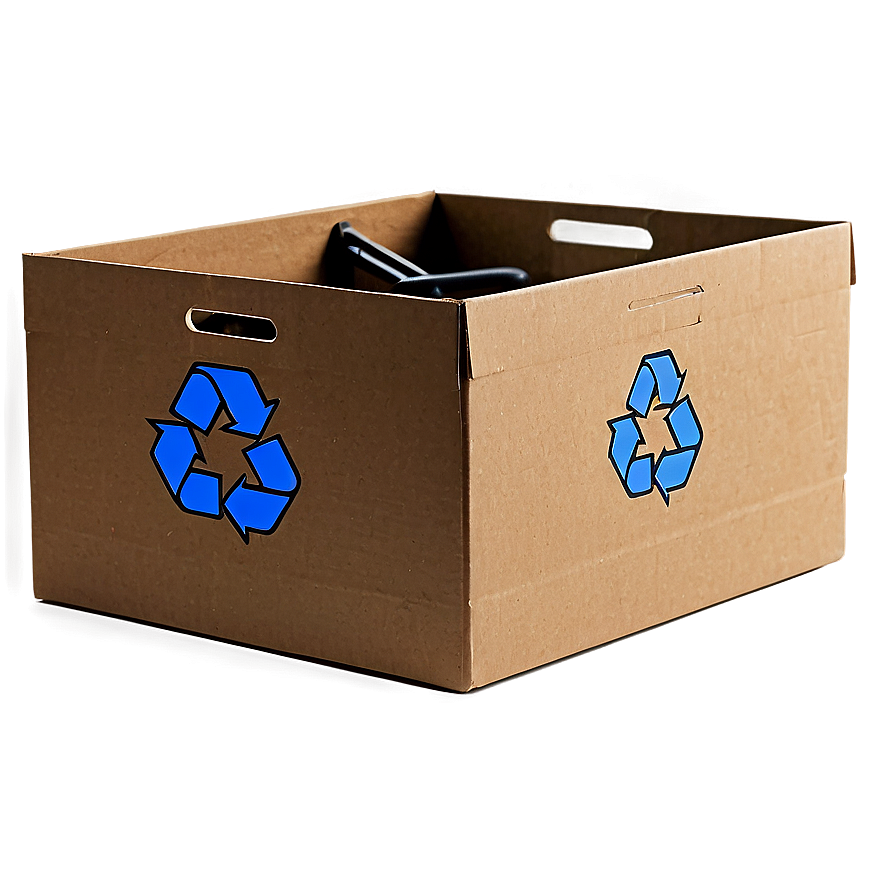 Blue Recycle Box Png 06252024 PNG image