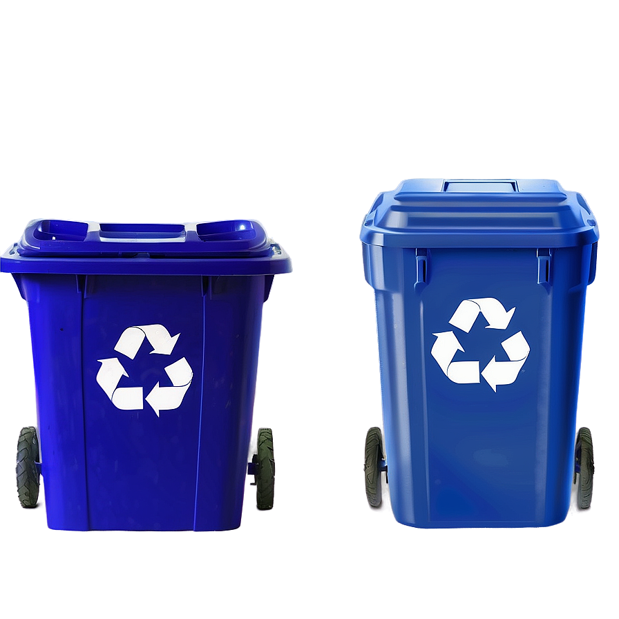 Blue Recycling Bin Png 06212024 PNG image