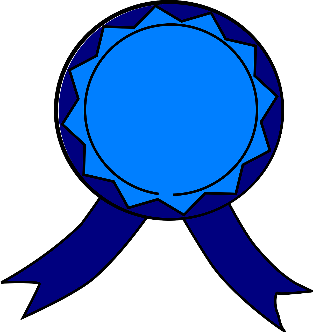 Blue Ribbon Award Graphic PNG image