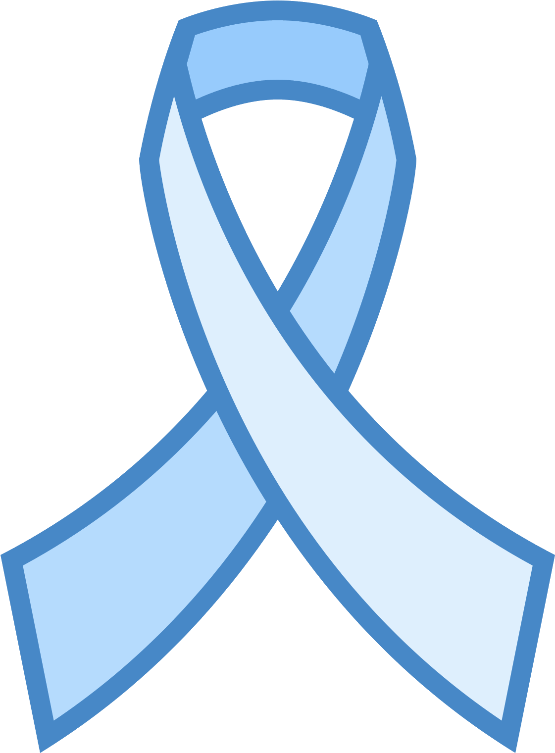 Blue Ribbon Awareness Symbol PNG image