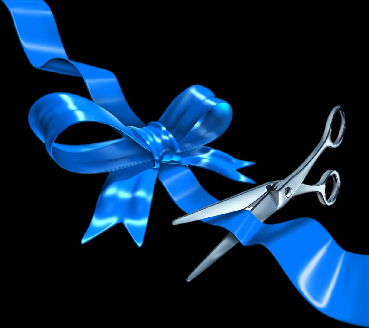 Blue Ribbon Cutting Ceremony PNG image