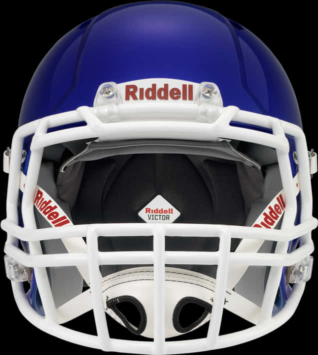 Blue Riddell Football Helmet PNG image