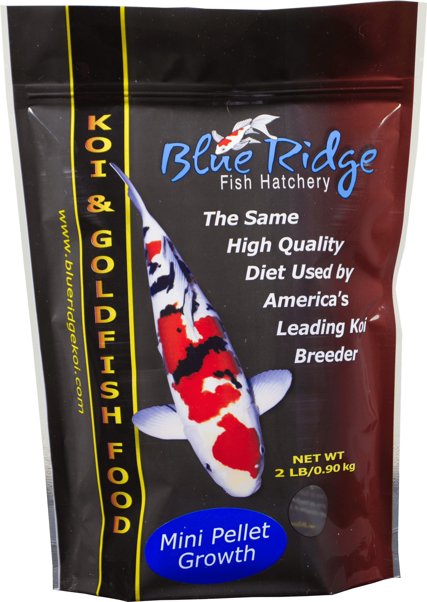 Blue Ridge Koiand Goldfish Food Package PNG image