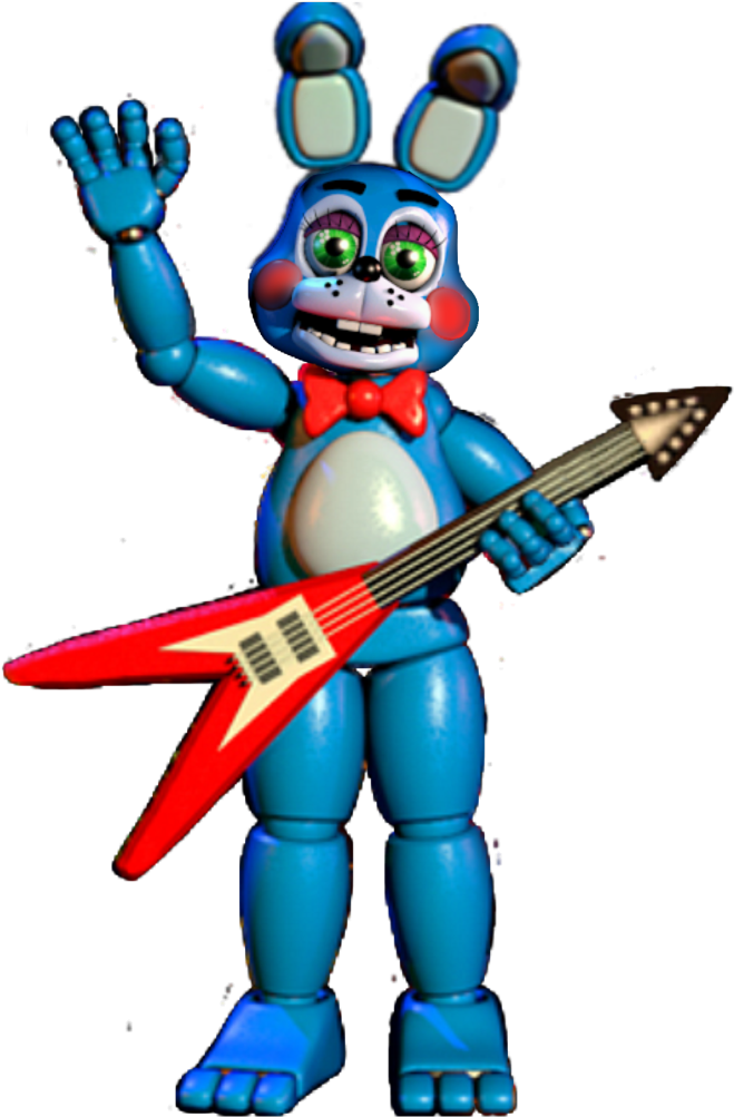 Blue Robot With Guitar PNG image
