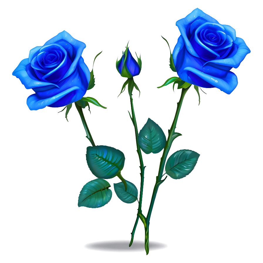 Blue Roses Fantasy Png 21 PNG image