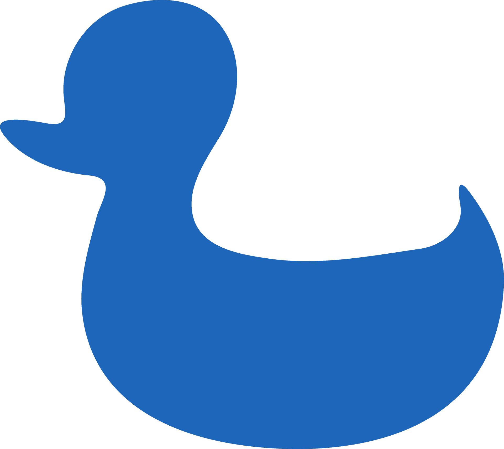 Blue_ Rubber_ Duck_ Silhouette PNG image