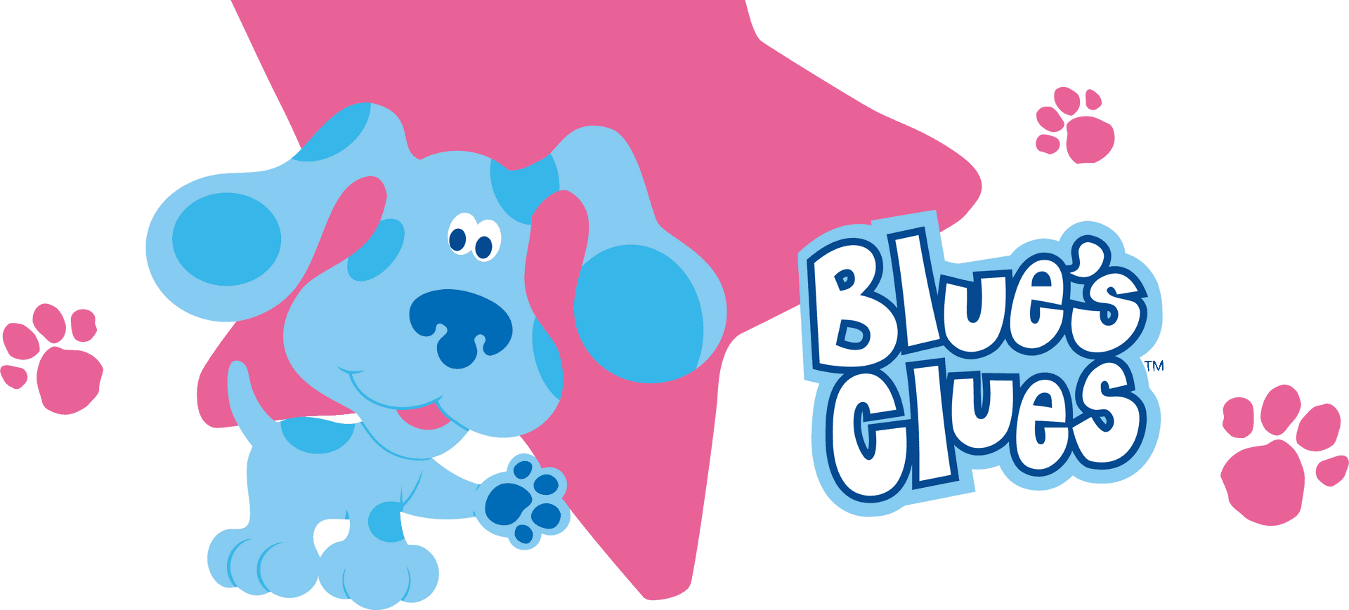 Blue's Clues Cartoon Logo And Character PNG image