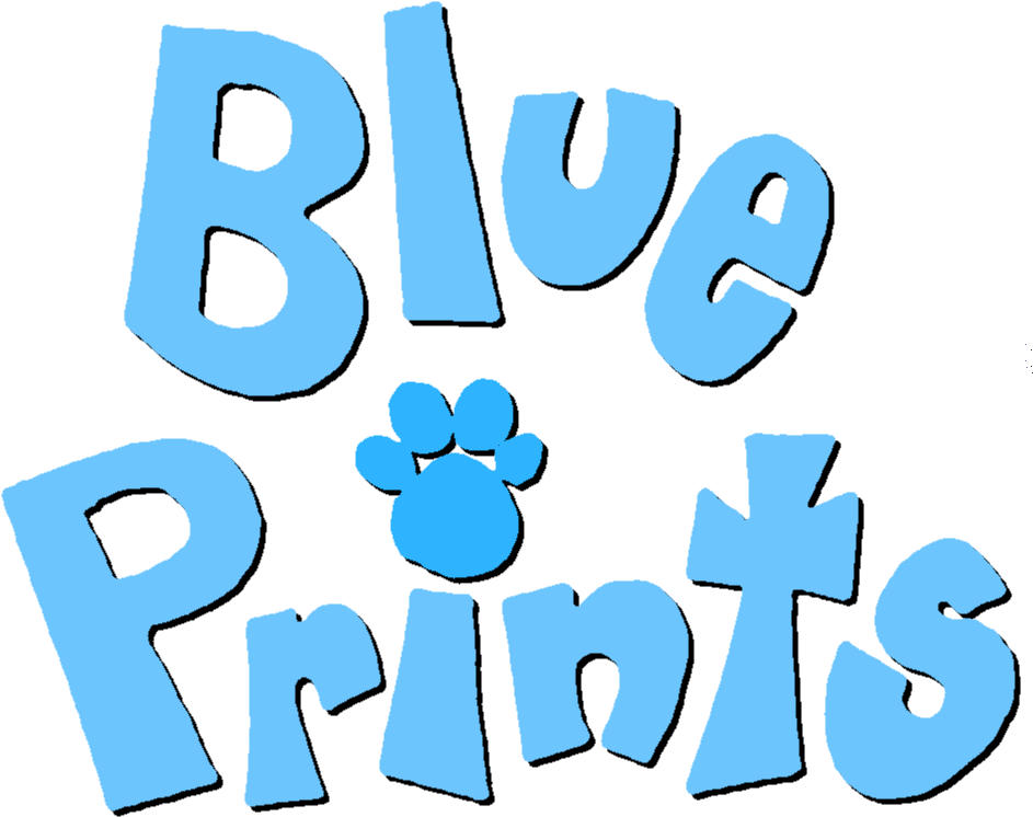 Blue's Clues Logo With Paw Print PNG image