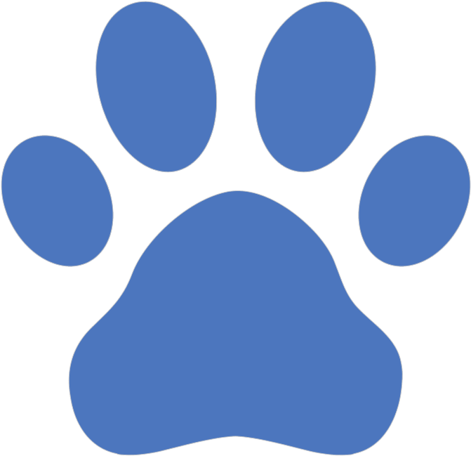 Blue's Clues Paw Print Icon PNG image