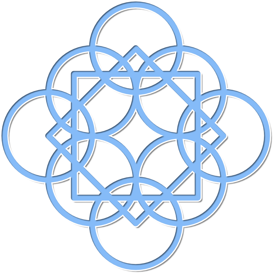 Blue_ Sacred_ Geometry_ Pattern PNG image