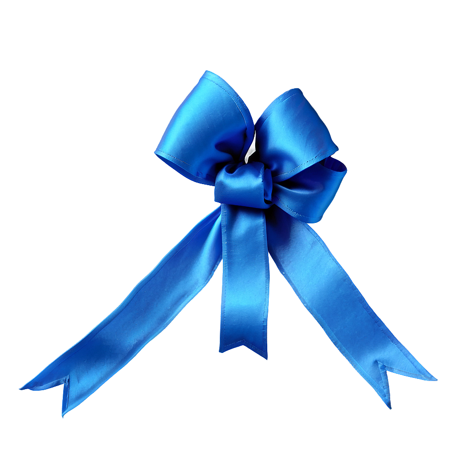 Blue Satin Bow Png 05042024 PNG image
