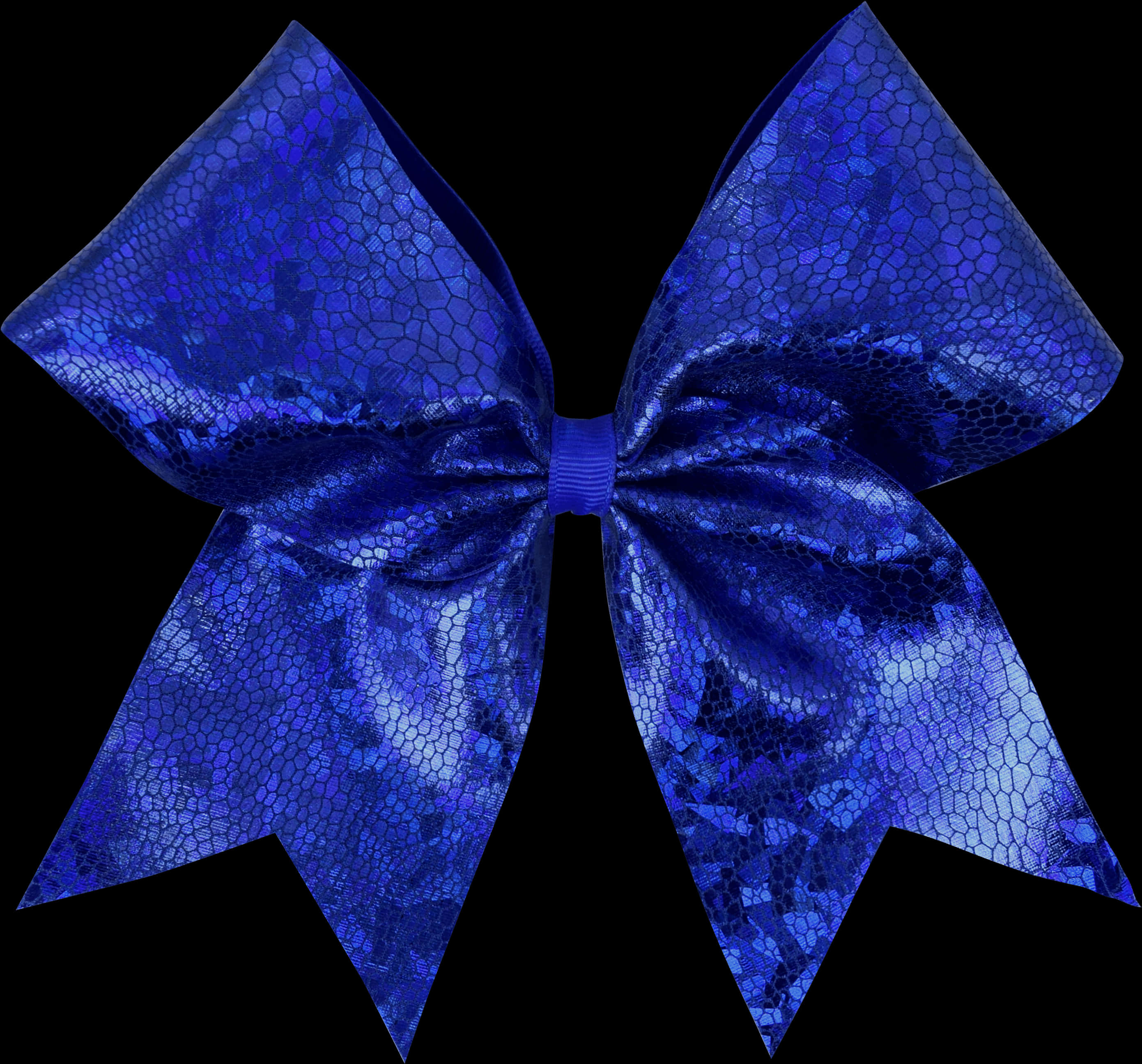 Blue Satin Lace Bow PNG image