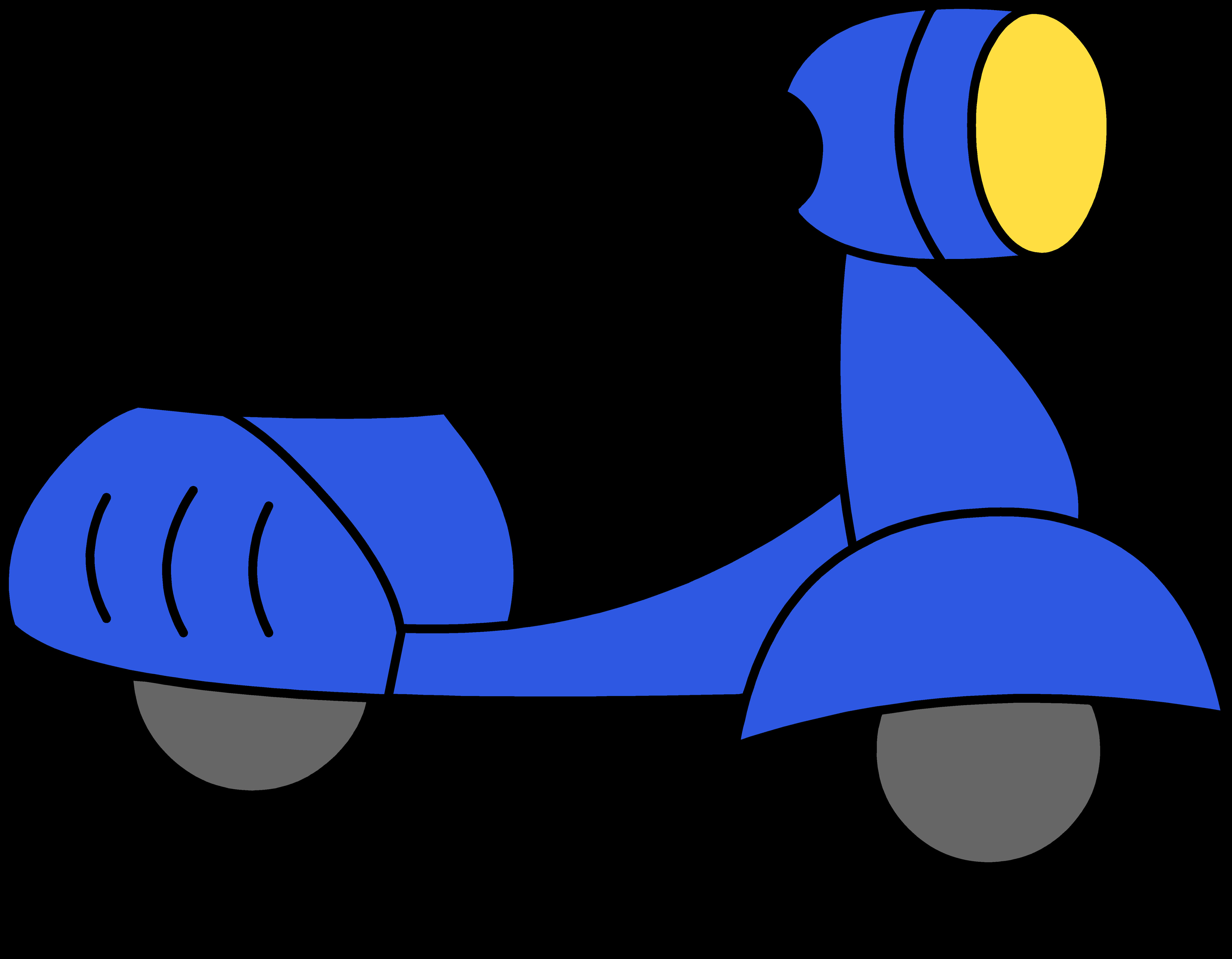 Blue Scooter Graphic PNG image