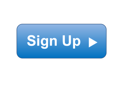 Blue Sign Up Button PNG image