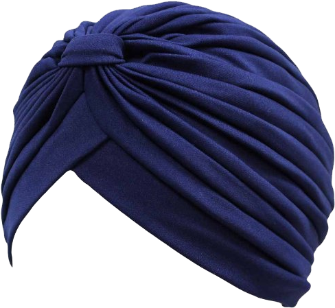 Blue Sikh Turban Fabric PNG image