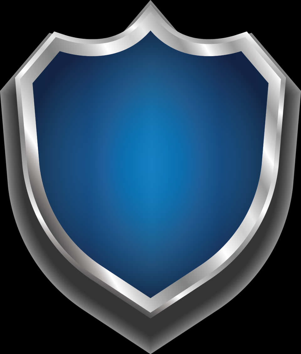 Blue Silver Shield Graphic PNG image