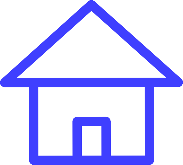 Blue Simple House Vector Graphic PNG image