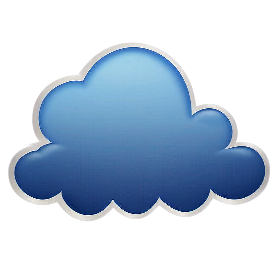 Blue Sky Cloud Emoji Png Rue12 PNG image