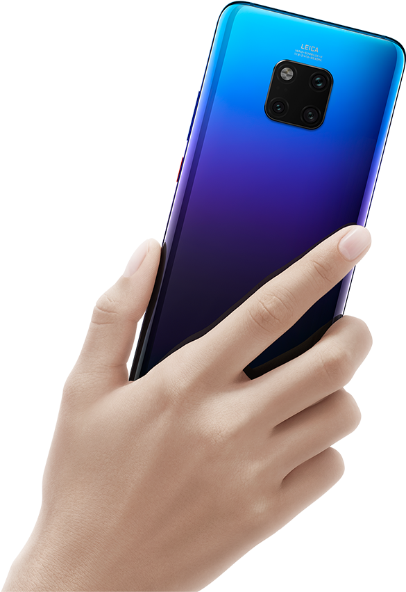 Blue Smartphonein Hand PNG image