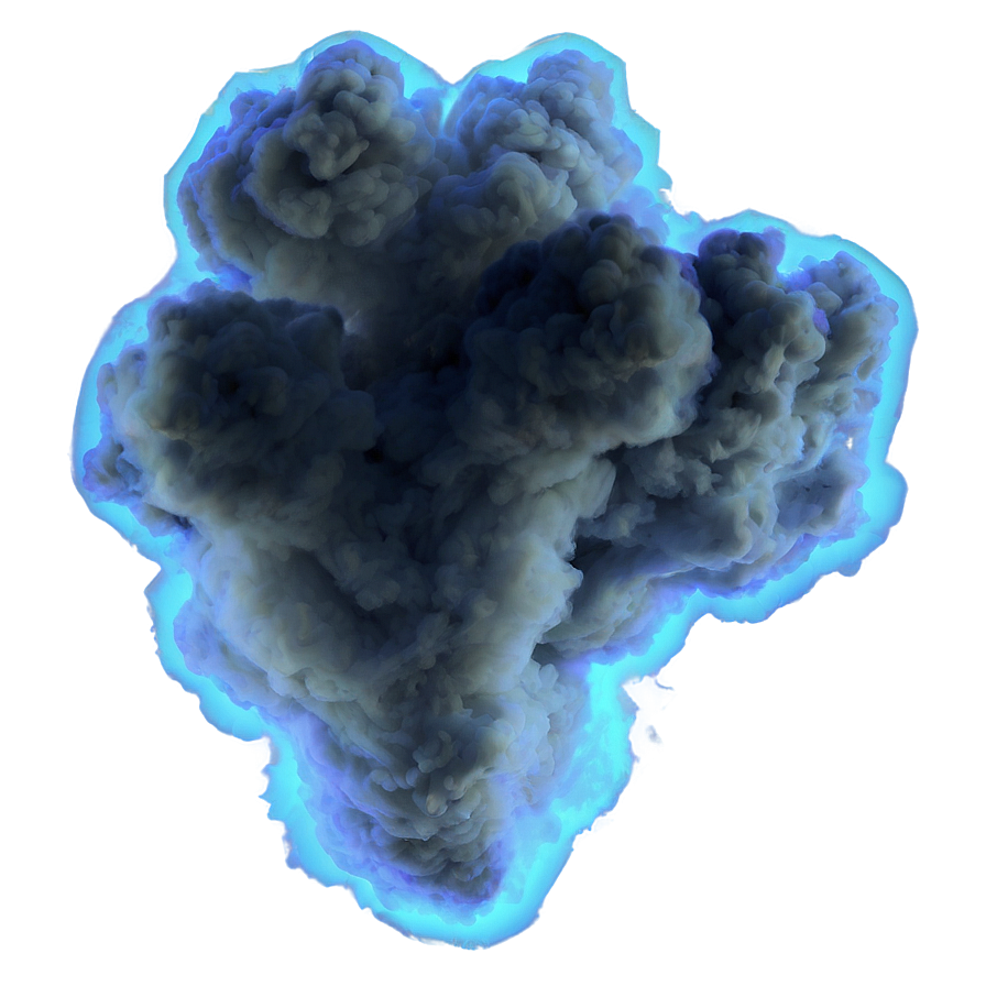 Blue Smoke Cloud Png 05232024 PNG image