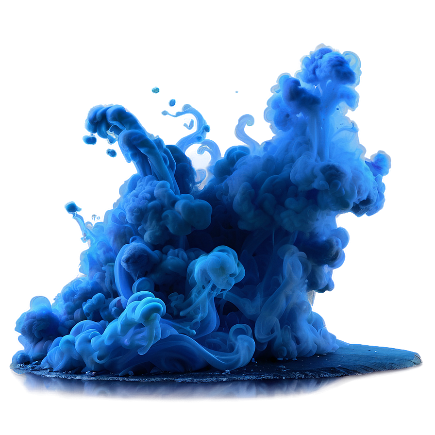 Blue Smoke Splash Png 05232024 PNG image