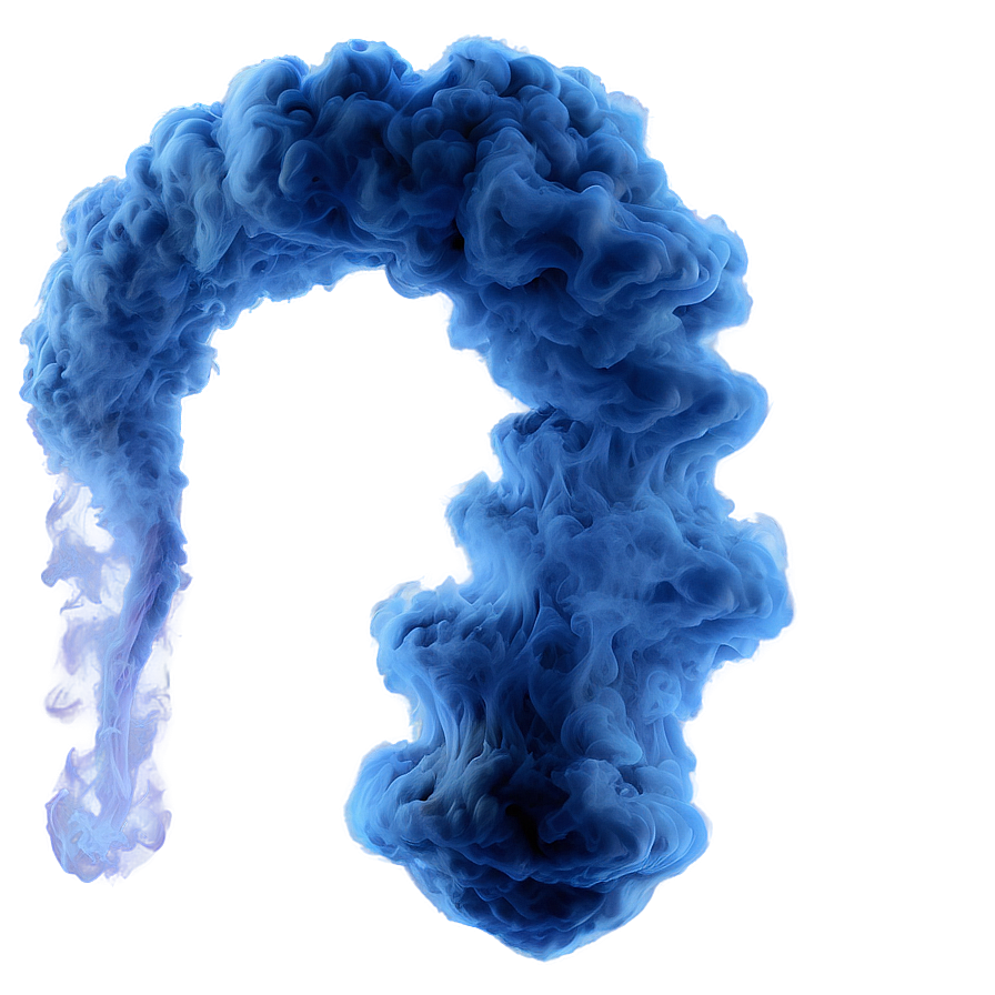 Blue Smoke Swirl Png 05232024 PNG image