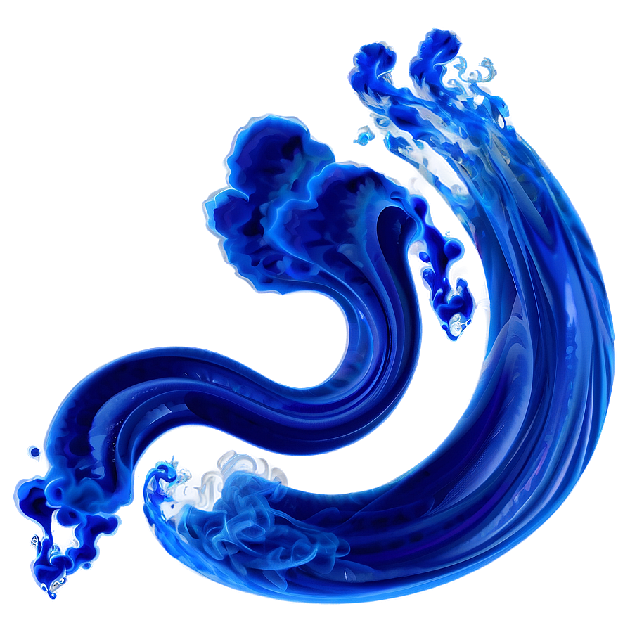 Blue Smoke Wave Png Ixc89 PNG image