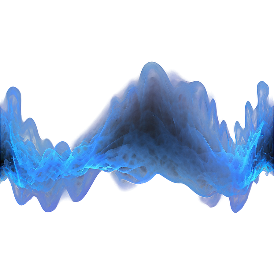 Blue Smoke Waveform Png Las PNG image