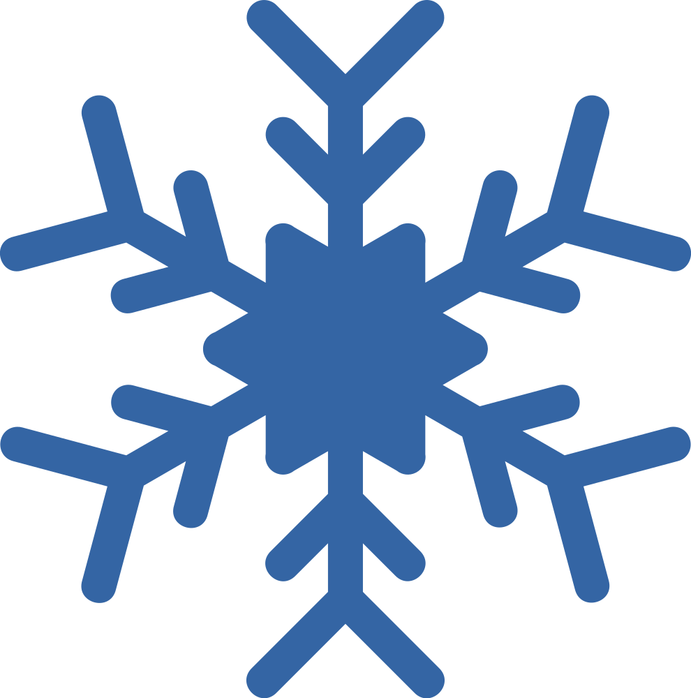 Blue Snowflake Graphic PNG image
