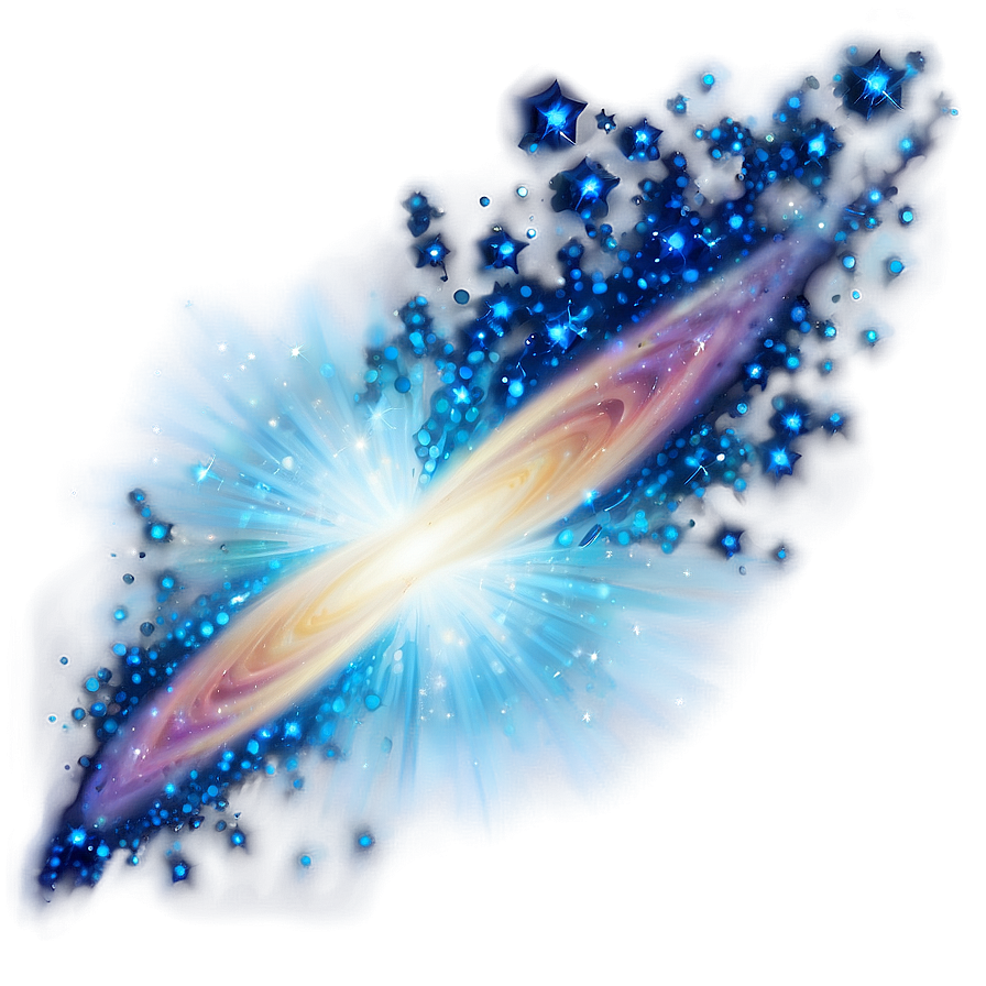 Blue Sparkle Galaxy Png Ojm PNG image