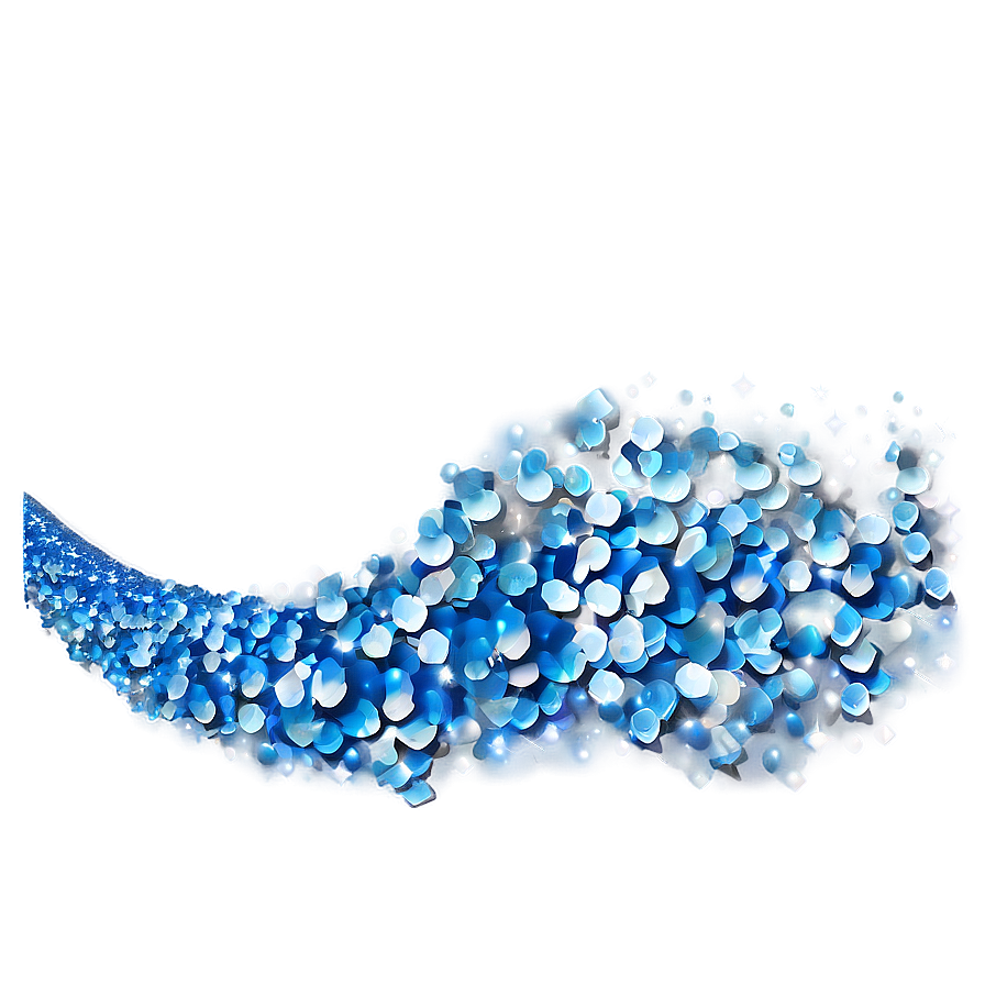 Blue Sparkle Wave Png Bxl PNG image