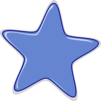 Blue Star Graphic PNG image