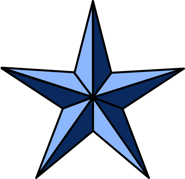 Blue Star Illustration PNG image