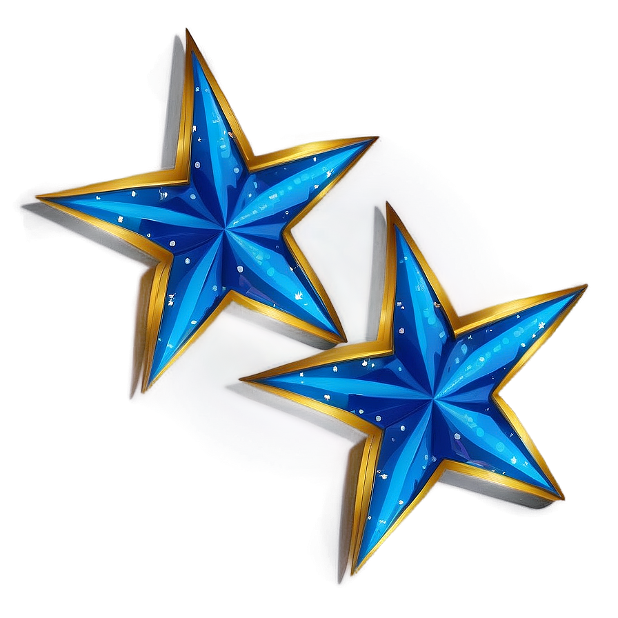 Blue Stars Illustration Png 06252024 PNG image