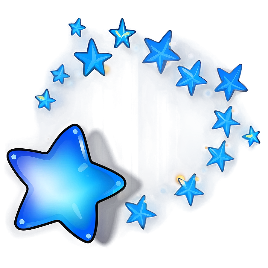 Blue Stars Pattern Png Esr67 PNG image