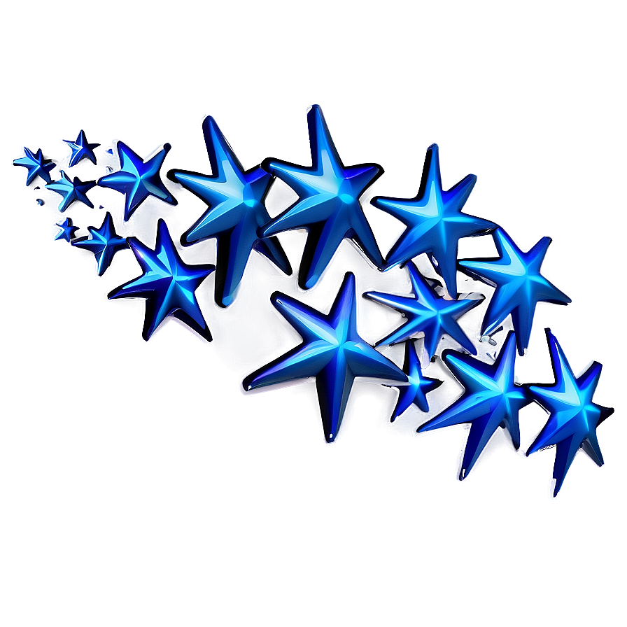 Blue Stars Swirl Png Xeo PNG image