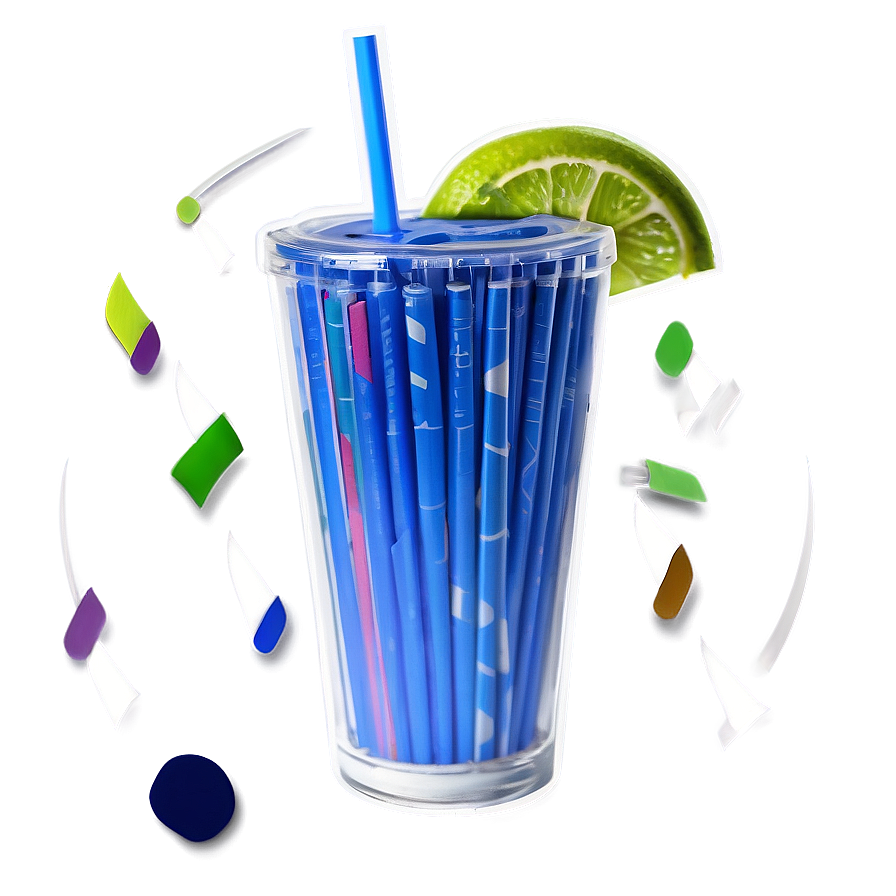 Blue Straw Png Wti3 PNG image