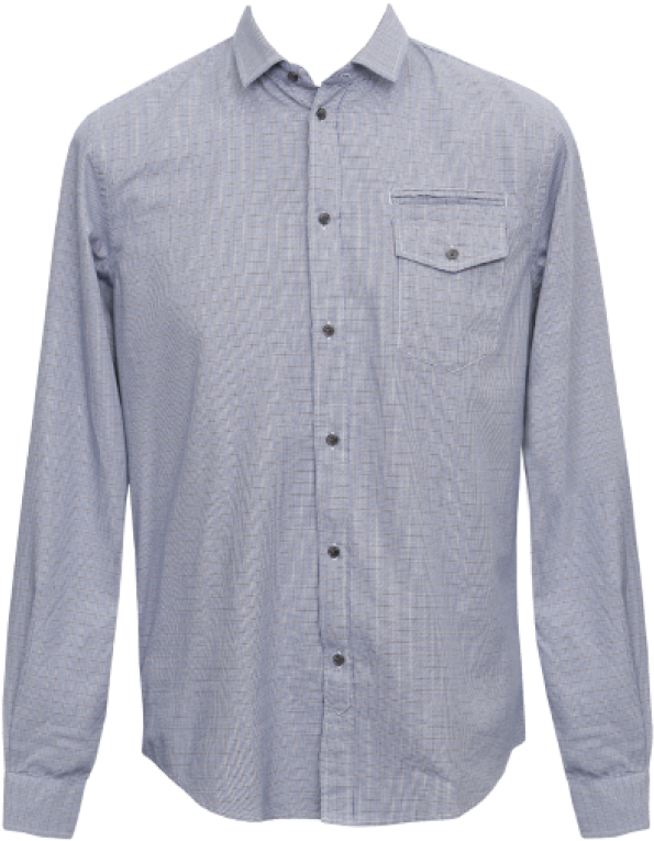 Blue Striped Dress Shirt PNG image