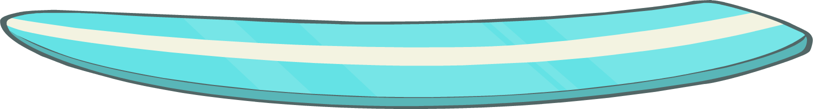 Blue Striped Surfboard Graphic PNG image