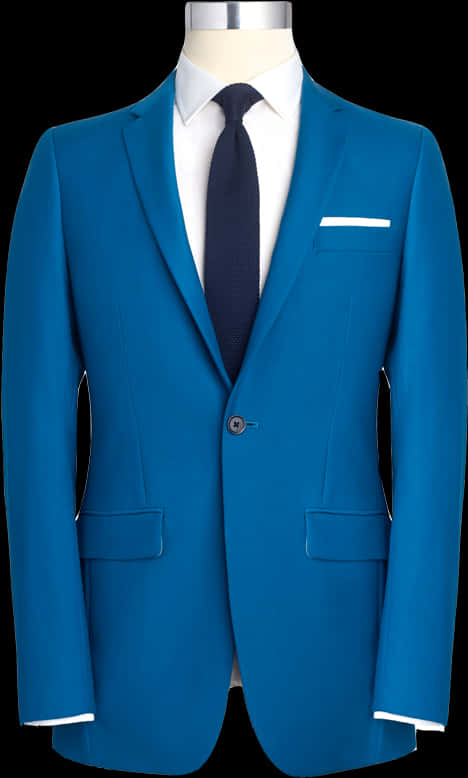 Blue Suit Formal Attire PNG image