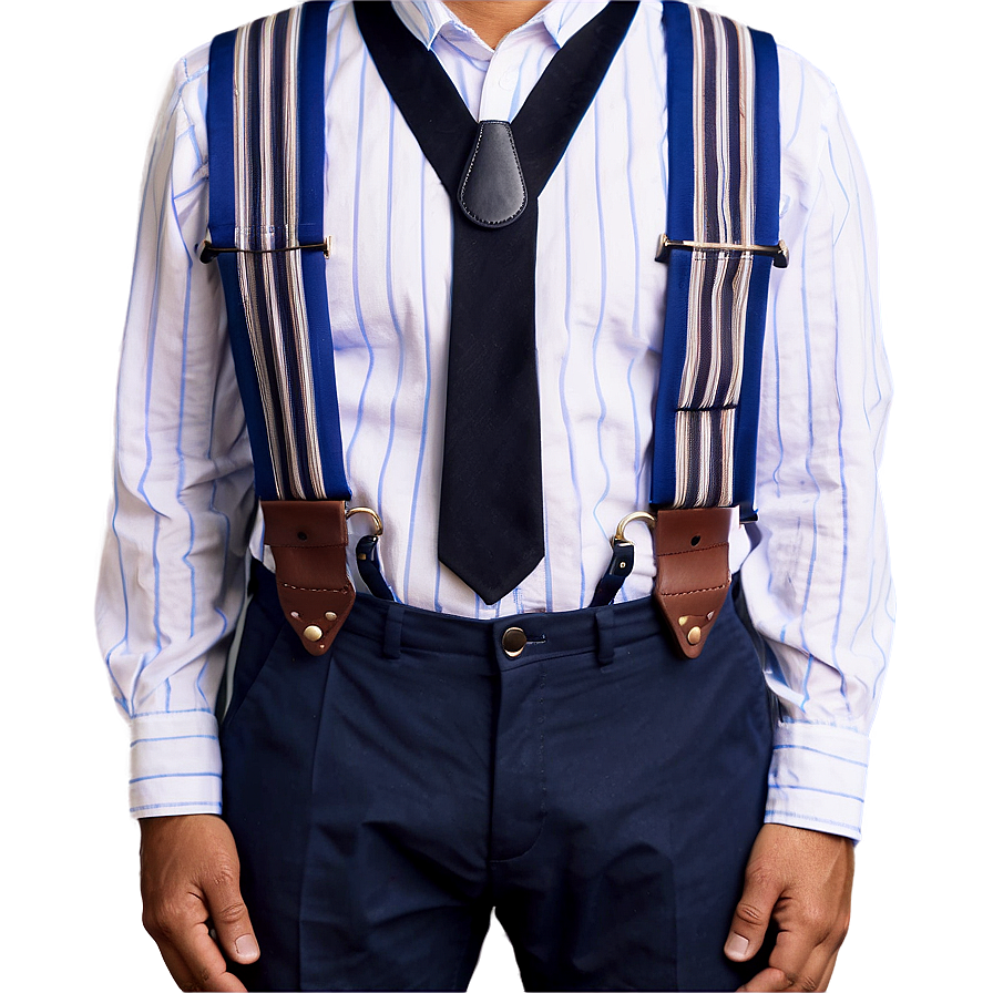 Blue Suspenders Png 06282024 PNG image