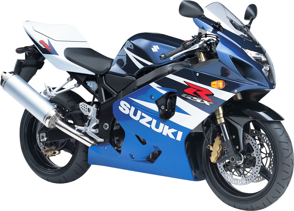 Blue Suzuki G S X Sportbike PNG image