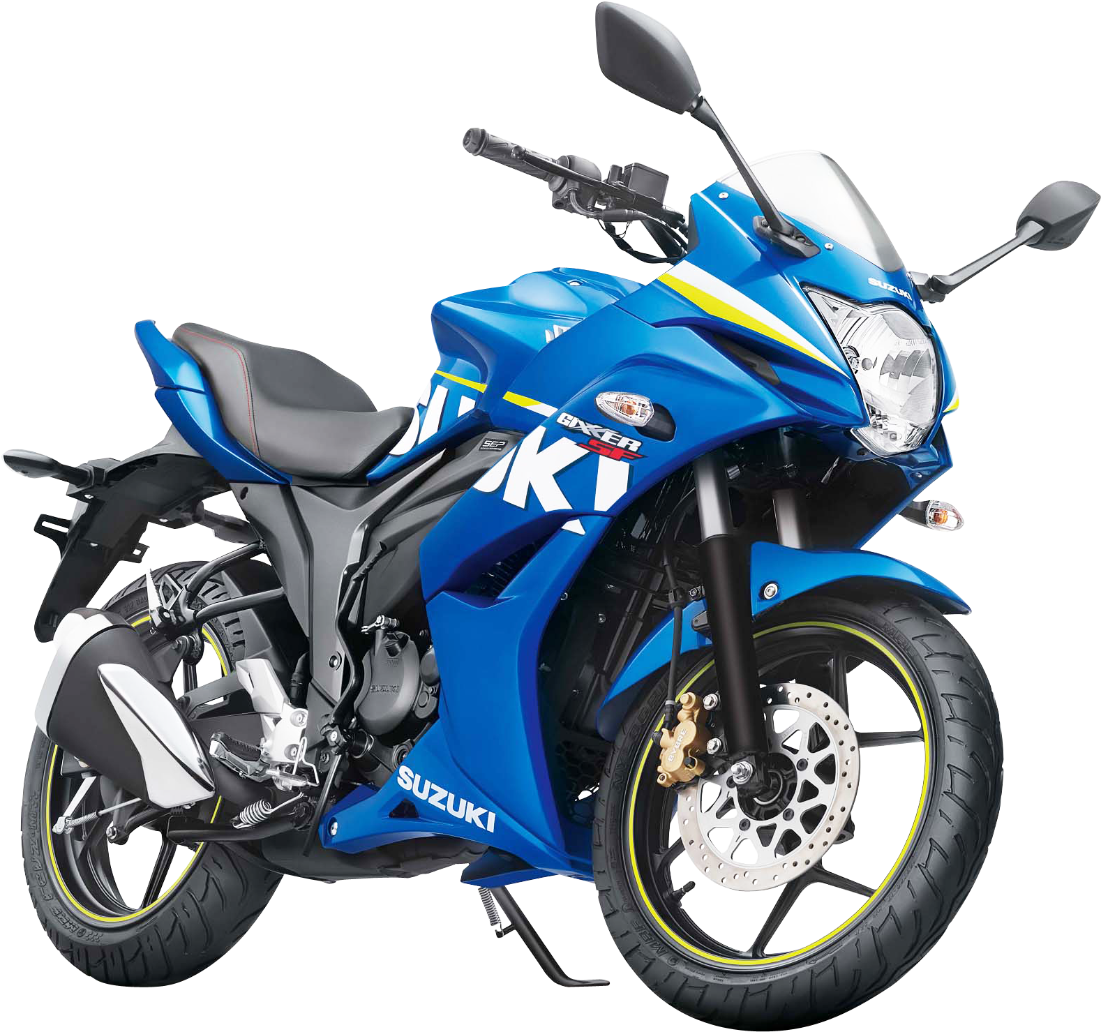 Blue Suzuki Sportbike Transparent Background PNG image