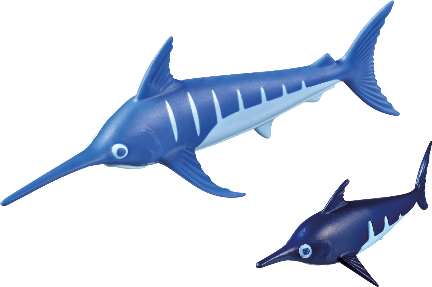 Blue Swordfish Toy Figures PNG image